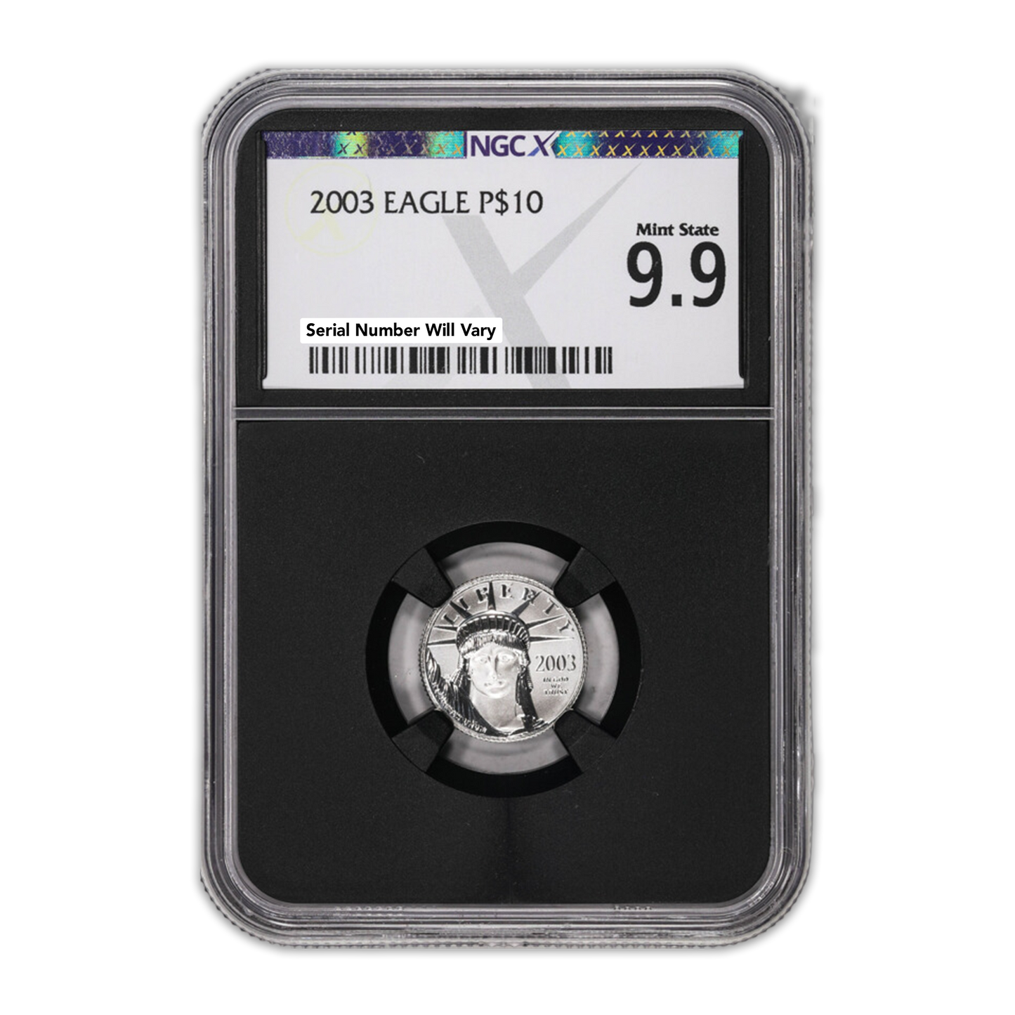 2003 $10 Platinum Eagle - NGCX MS9.9
