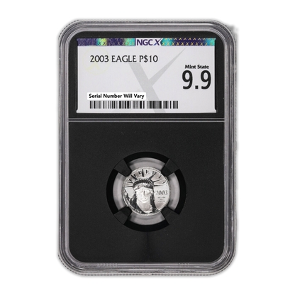 2003 $10 Platinum Eagle - NGCX MS9.9