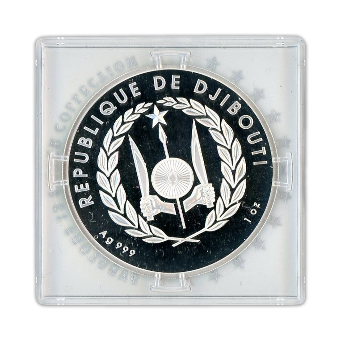 2020 Djibouti 200 DJF Waterbuck  - 1 oz Silver BU Fabulous 15 Privy Mark