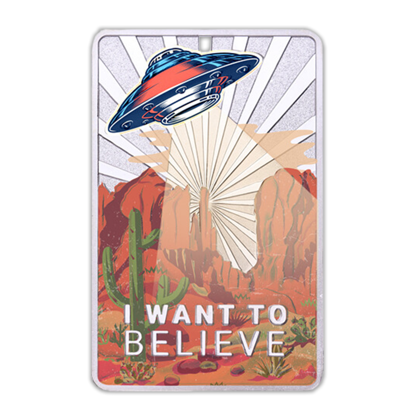 2023  1 oz I Want to Believe UFO Silver