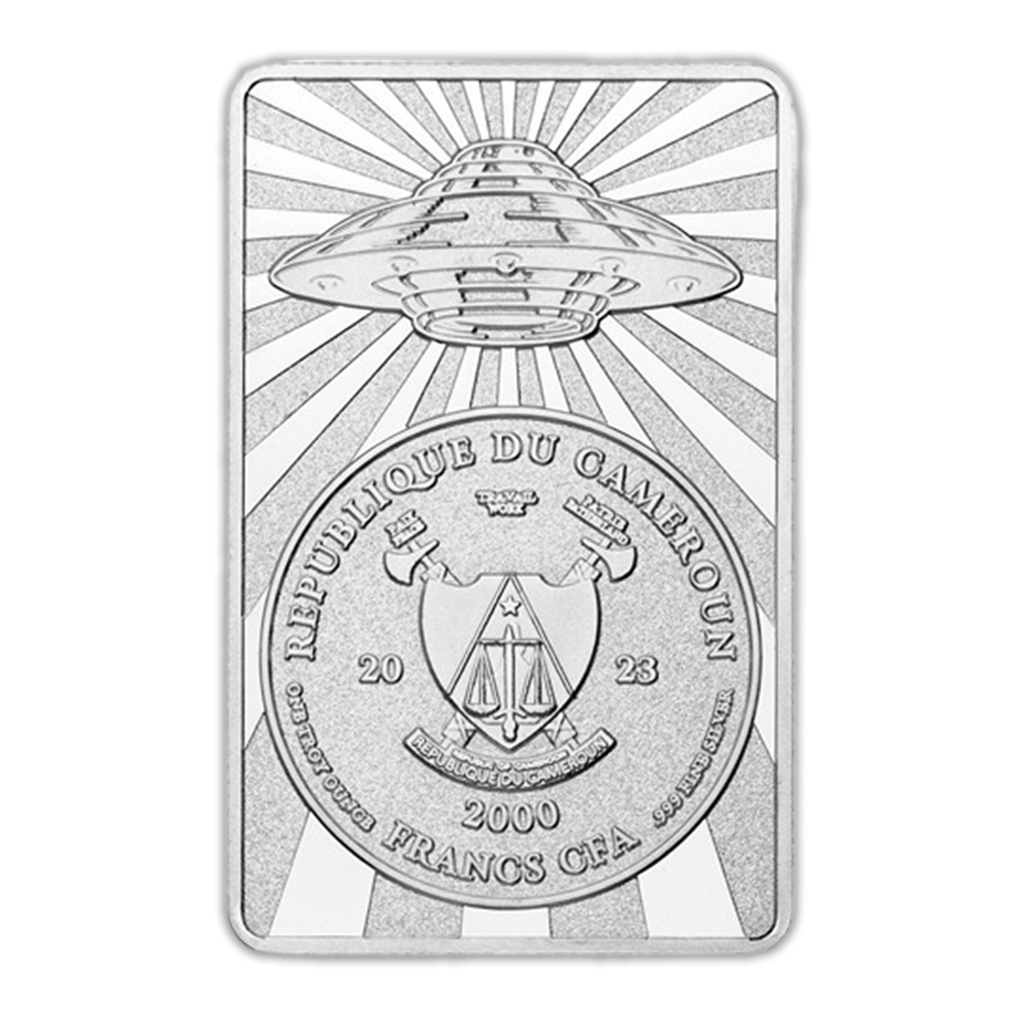 2023  1 oz I Want to Believe UFO Silver