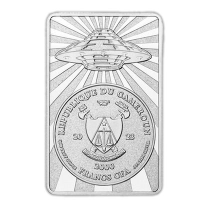 2023  1 oz I Want to Believe UFO Silver