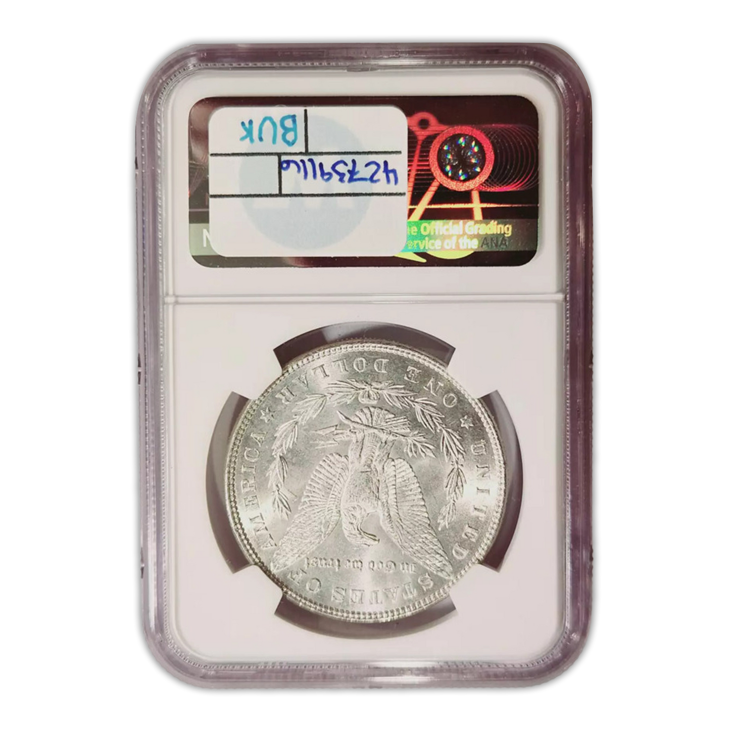 1887 Morgan Silver Dollar Philadelphia - Top 100 VAM-12A DDO Gator & Clash - NGC MS64 Sight White