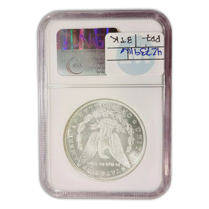 1880/9 Morgan Silver Dollar - Hot-50 VAM 11 Medium - NGC MS63 Sight White