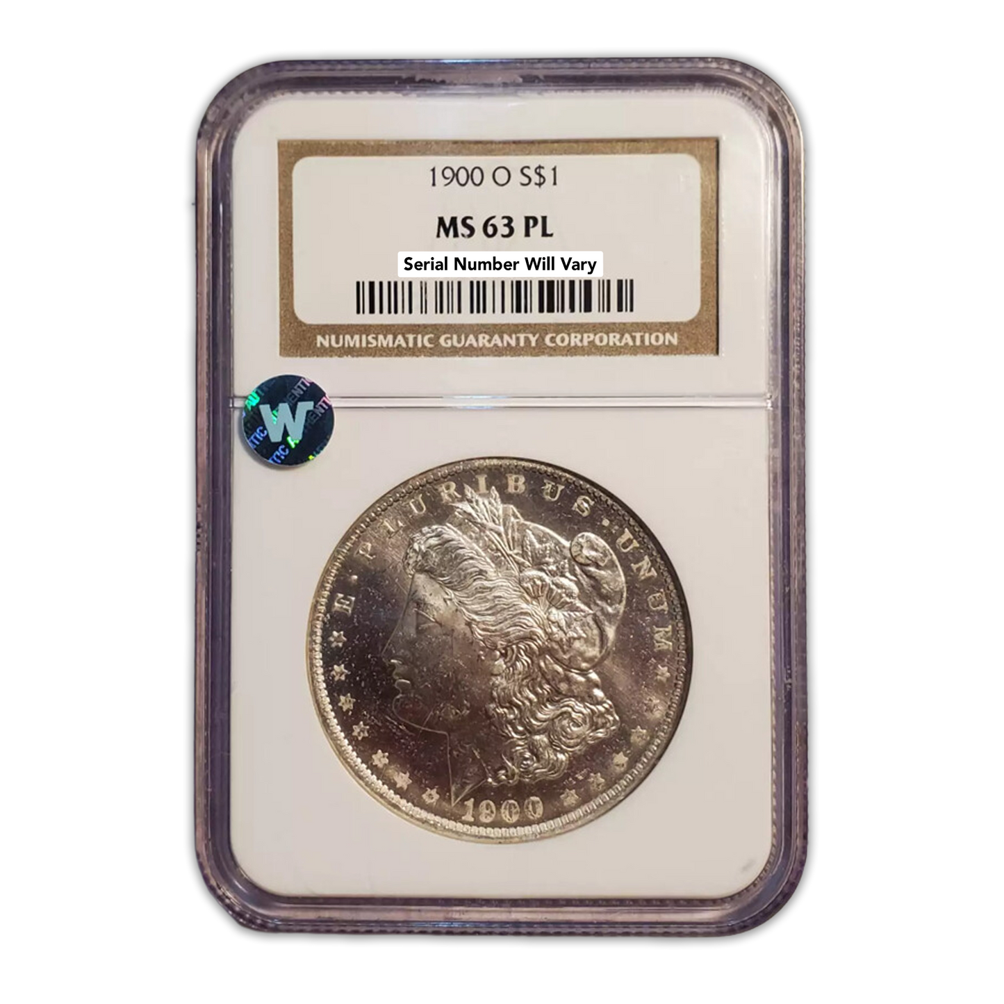 1900 O Morgan Silver Dollar New Orleans - NGC MS63 PL Sight White