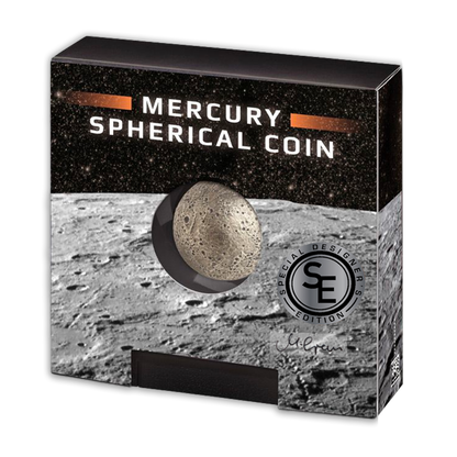2022 Barbados Mercury Spherical 1 Oz Silver - Icon Mint - Designers Special Edition
