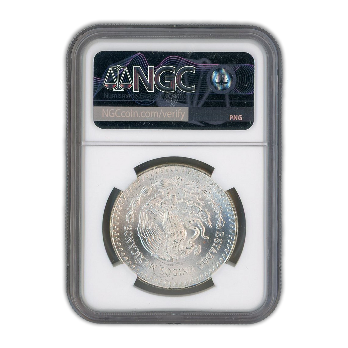 1985 Mexican Libertad - 1oz Silver  NGC MS66