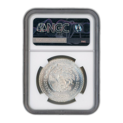 1985 Mexican Libertad - 1oz Silver  NGC MS66