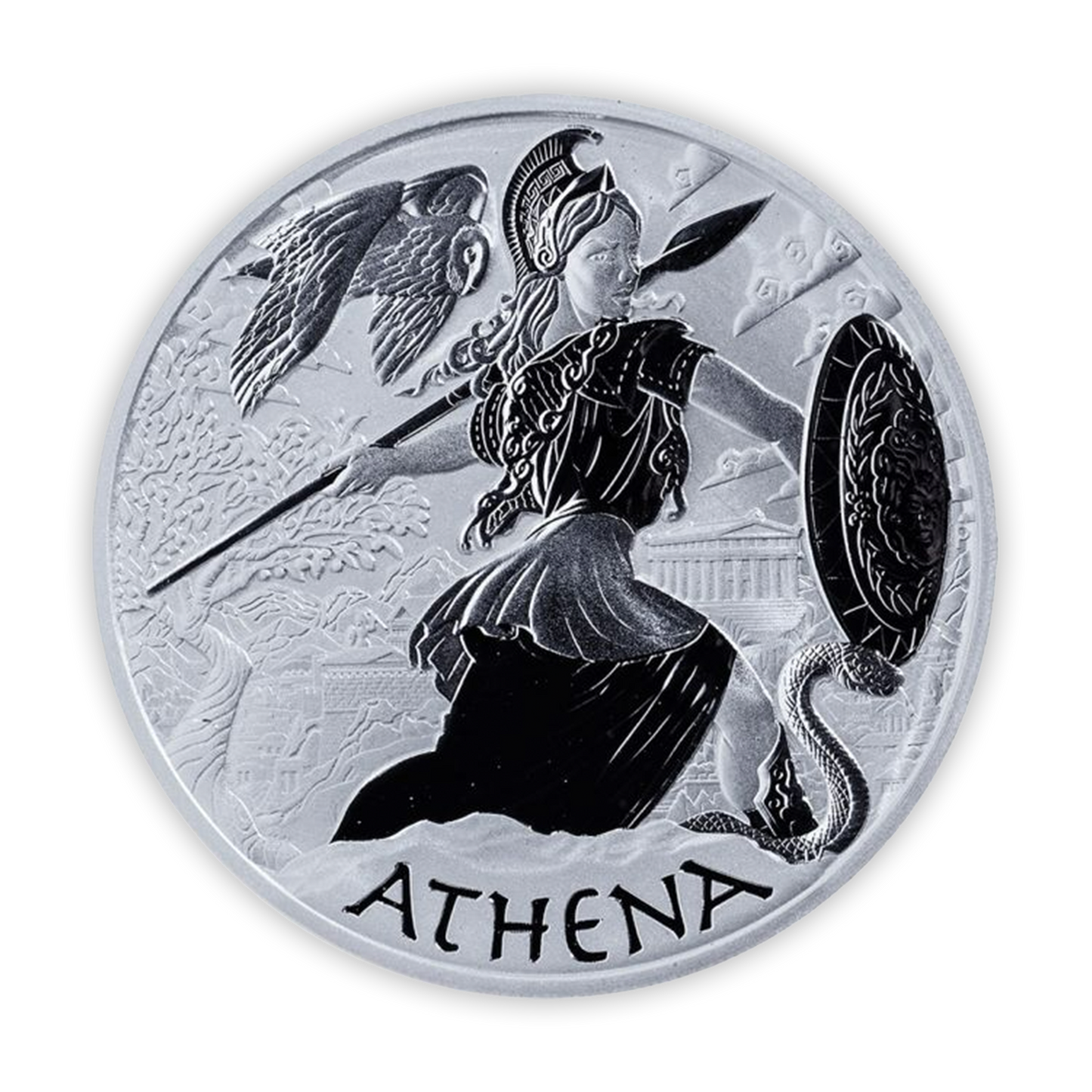 2022 1 oz Tuvalu Gods of Olympus Silver - Athena