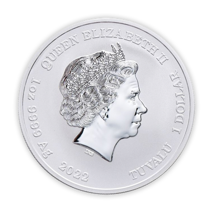 2022 1 oz Tuvalu Gods of Olympus Silver - Athena