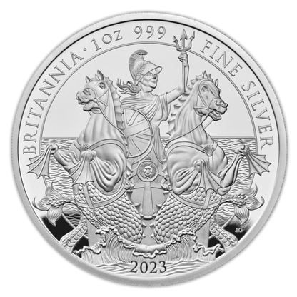 2023 1 oz Great Britian Britannia Proof & Reverse Proof 2 pc. Set