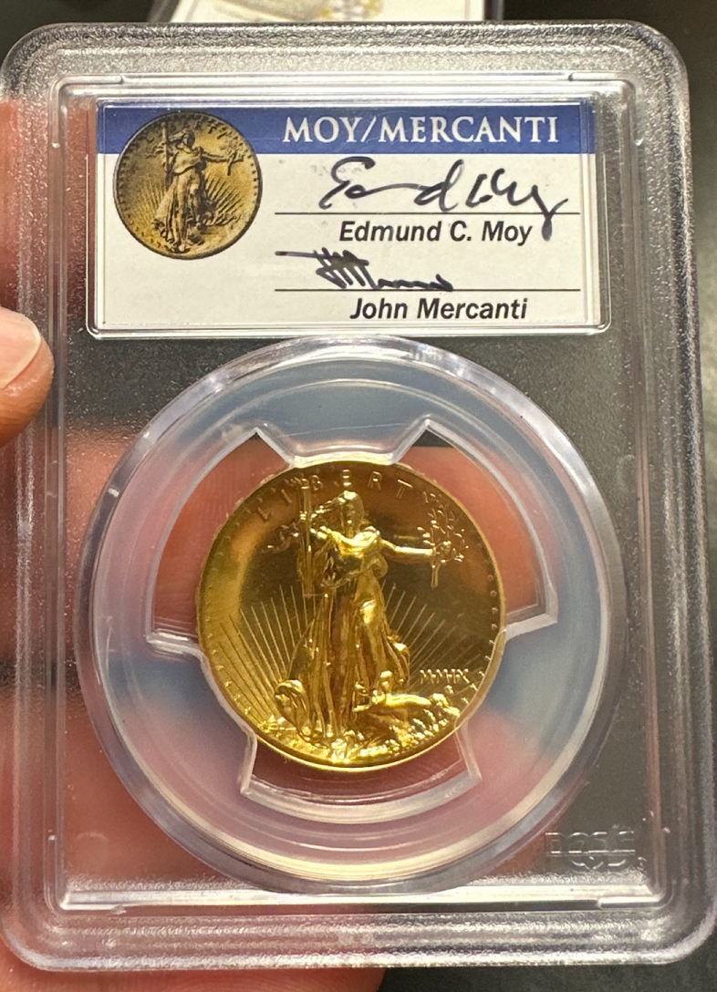 2009 $20 Ultra High Relief - NGC MS69 Mercanti / Moy Signature