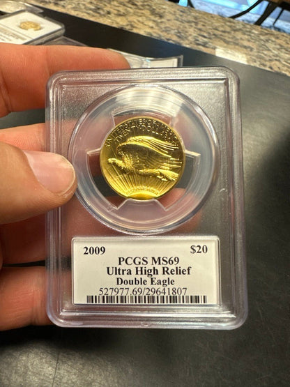 2009 $20 Ultra High Relief - NGC MS69 Mercanti / Moy Signature