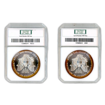 1991 Silver Eagle -Toning - PCI MS67