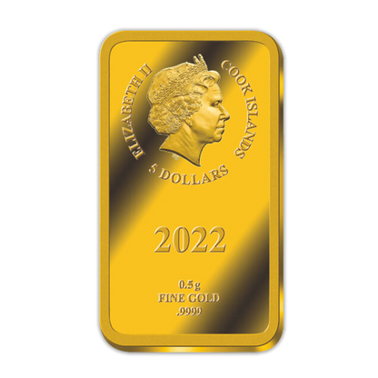 2022 Wizarding World of Harry Potter - Gryffindor - 0.5 gram Gold Bar
