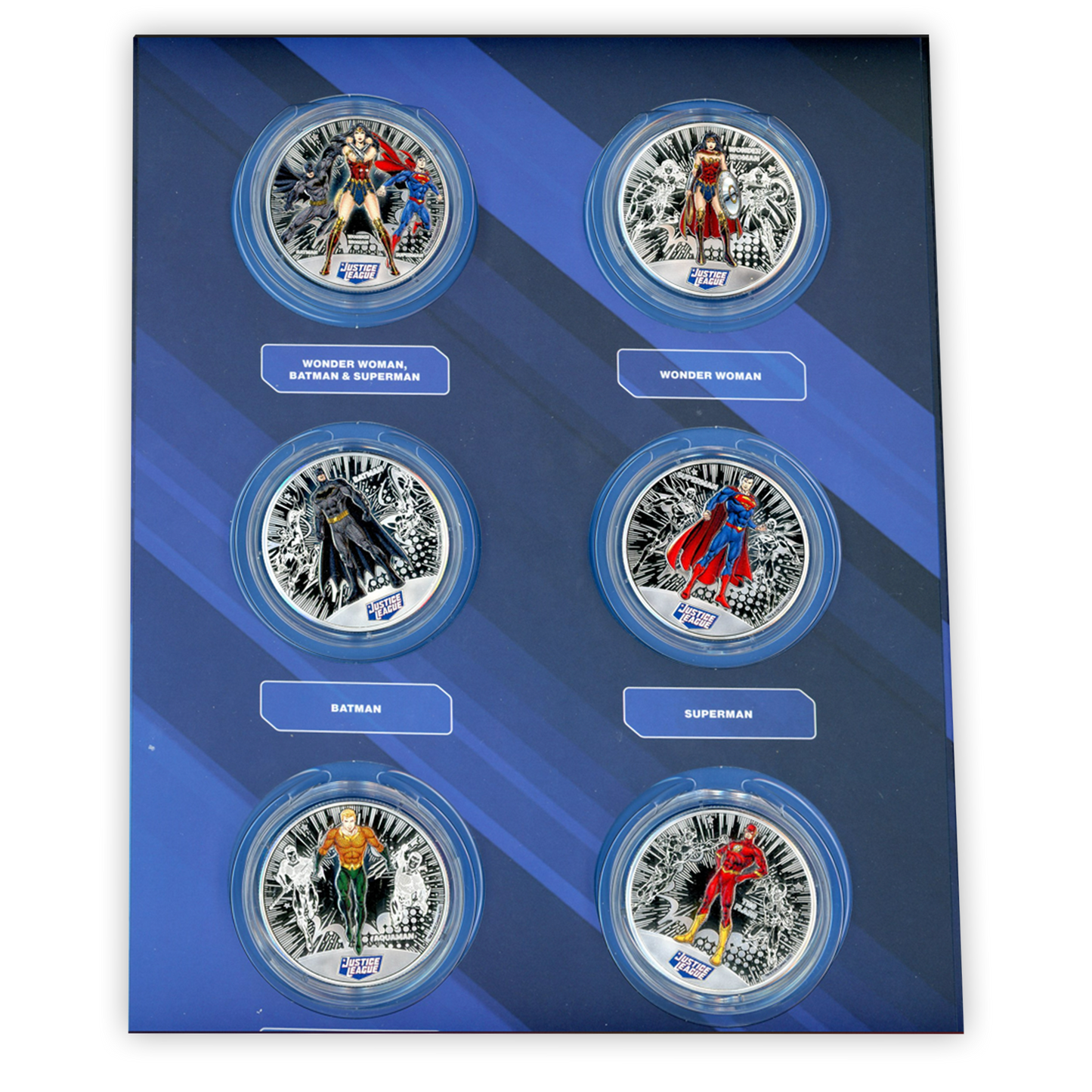 Justice League 1/2oz Silver Commemorative Coins 12 pc. Set