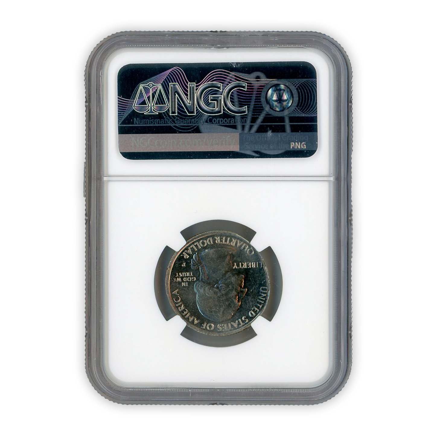 2017 Effigy Mounds Quarter - Mint Error-  Elliptical -  NGC MS62