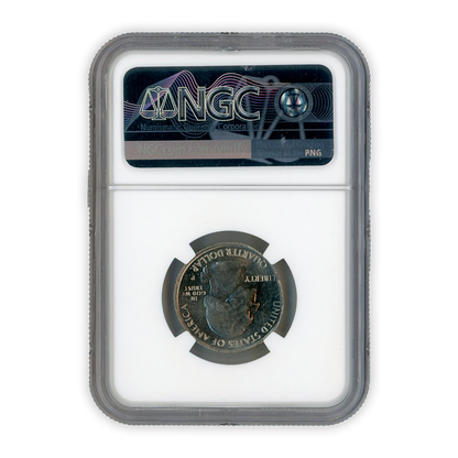2017 Effigy Mounds Quarter - Mint Error-  Elliptical -  NGC MS62