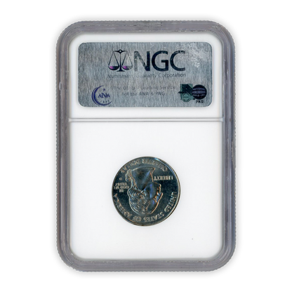 2002 Mississippi Quarter - Elliptical Plan - Mint Error - NGC MS65