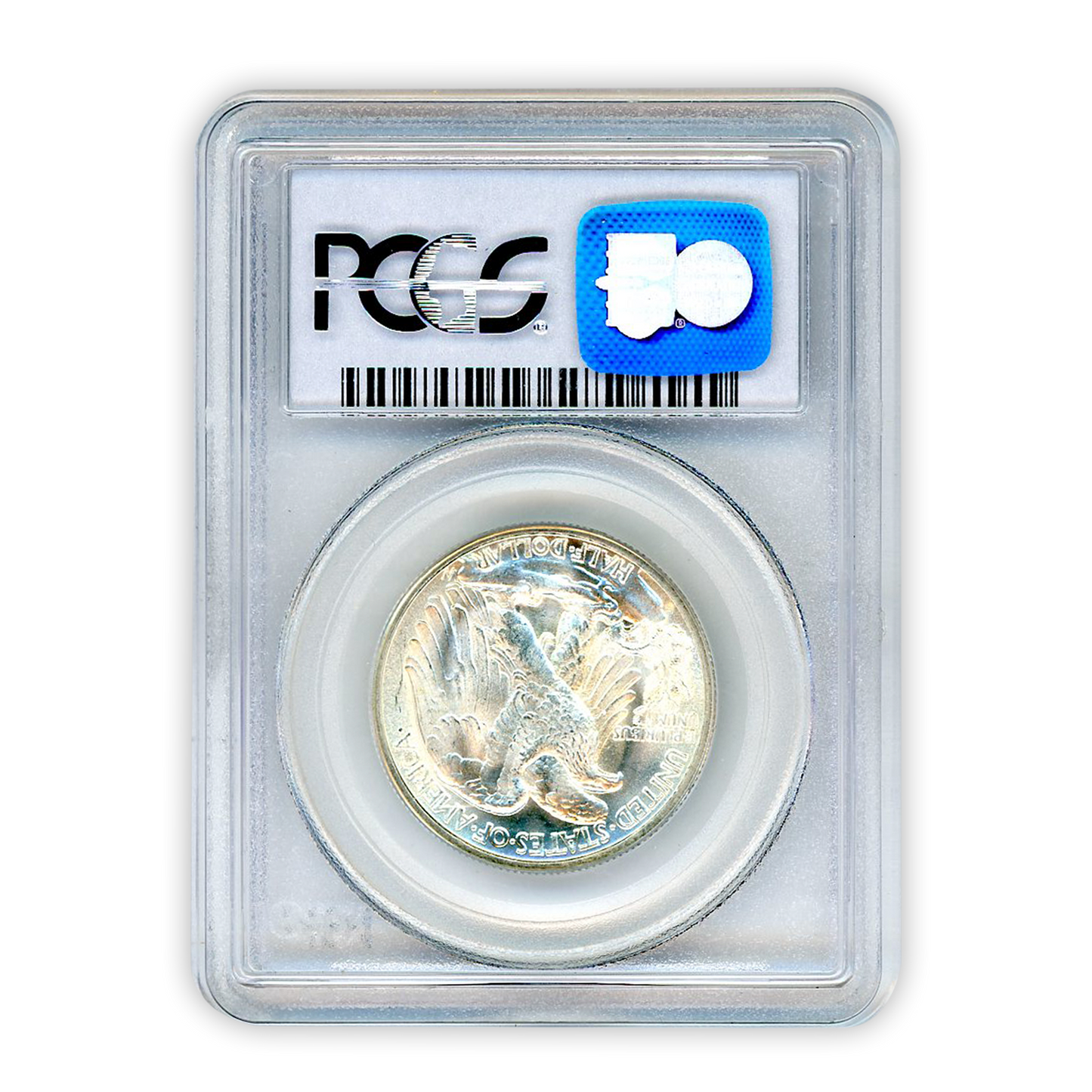 1939 D Walking Liberty Silver Half Dollar - PCGS MS65 Sight White