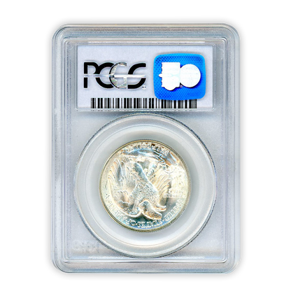 1939 D Walking Liberty Silver Half Dollar - PCGS MS65 Sight White