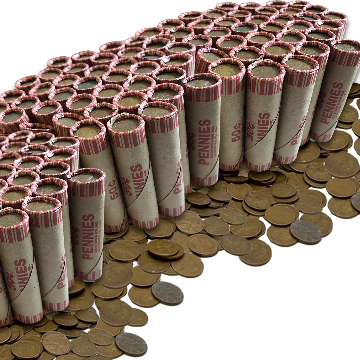 Unsearched Lincoln Cents Roll of 50 - Rocky Mountain Reserve Hoard