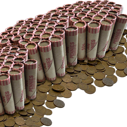 Unsearched Lincoln Cents Roll of 50 - Rocky Mountain Reserve Hoard