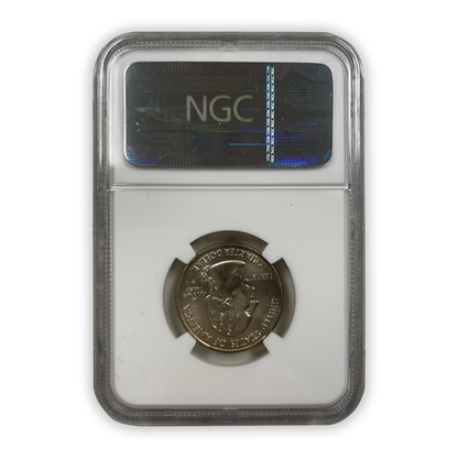 2005 West Virginia Quarter Dollar Philadelphia The Greene Find Mint - Triple Error -  NGC MS66