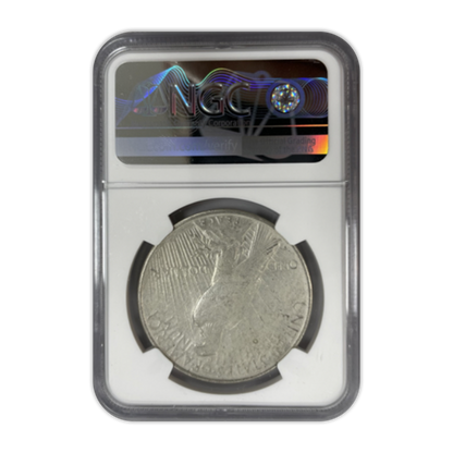 1934 San Francisco Peace Dollar Circulated Thomas Uram Signature NGC