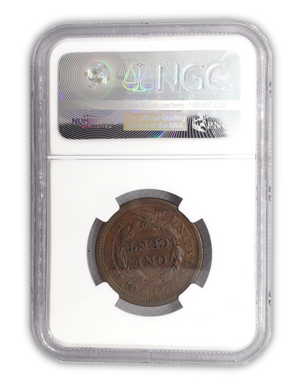 1850 Braided Hair Cent - NGC AU50 BN