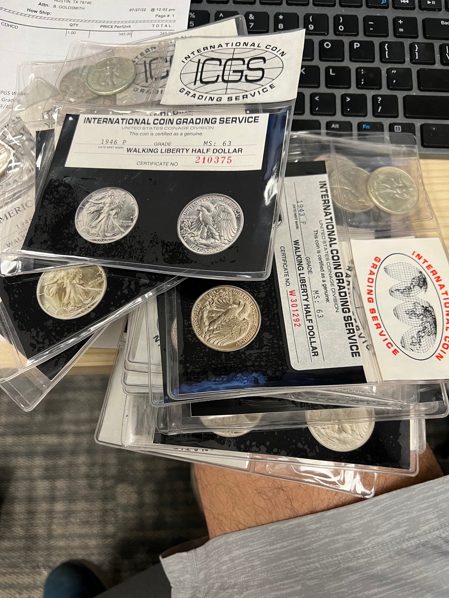 BU Walking Liberty Vintage Grading Grab Bag