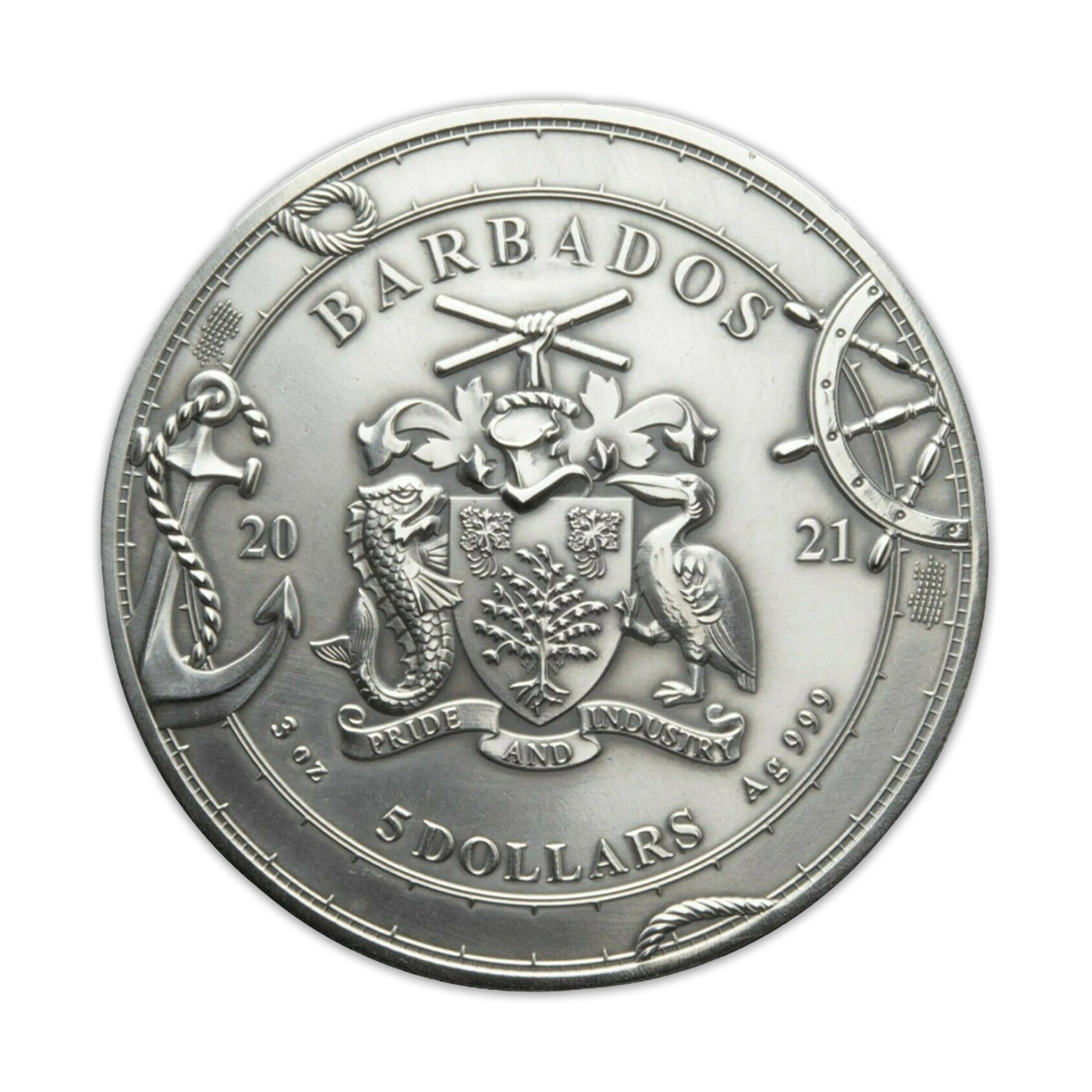 2021 3 oz Ferdinand Magellan World Silver