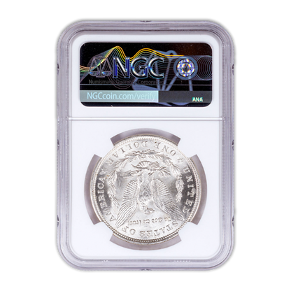 1921 Silver Morgan Dollar In God We Trust Label - NGC