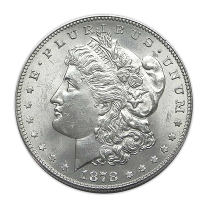 1878 Morgan Silver Dollar 7 Tailfeathers - Uncirculated
