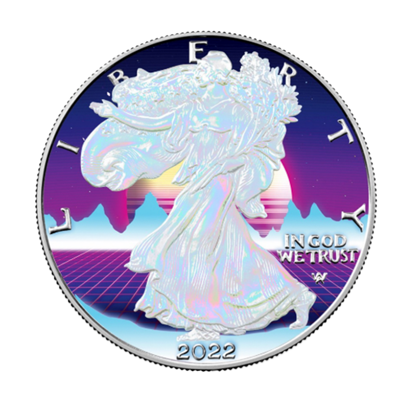 PREORDER: 2022 Vapor Wave Silver Eagle - Icon Mint