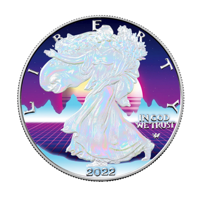 PREORDER: 2022 Vapor Wave Silver Eagle - Icon Mint