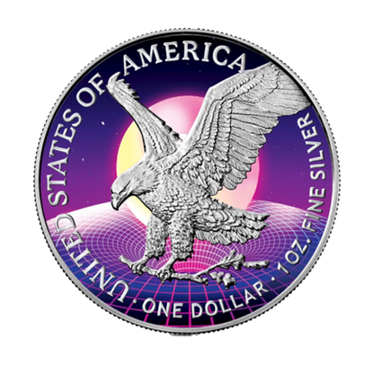 PREORDER: 2022 Vapor Wave Silver Eagle - Icon Mint