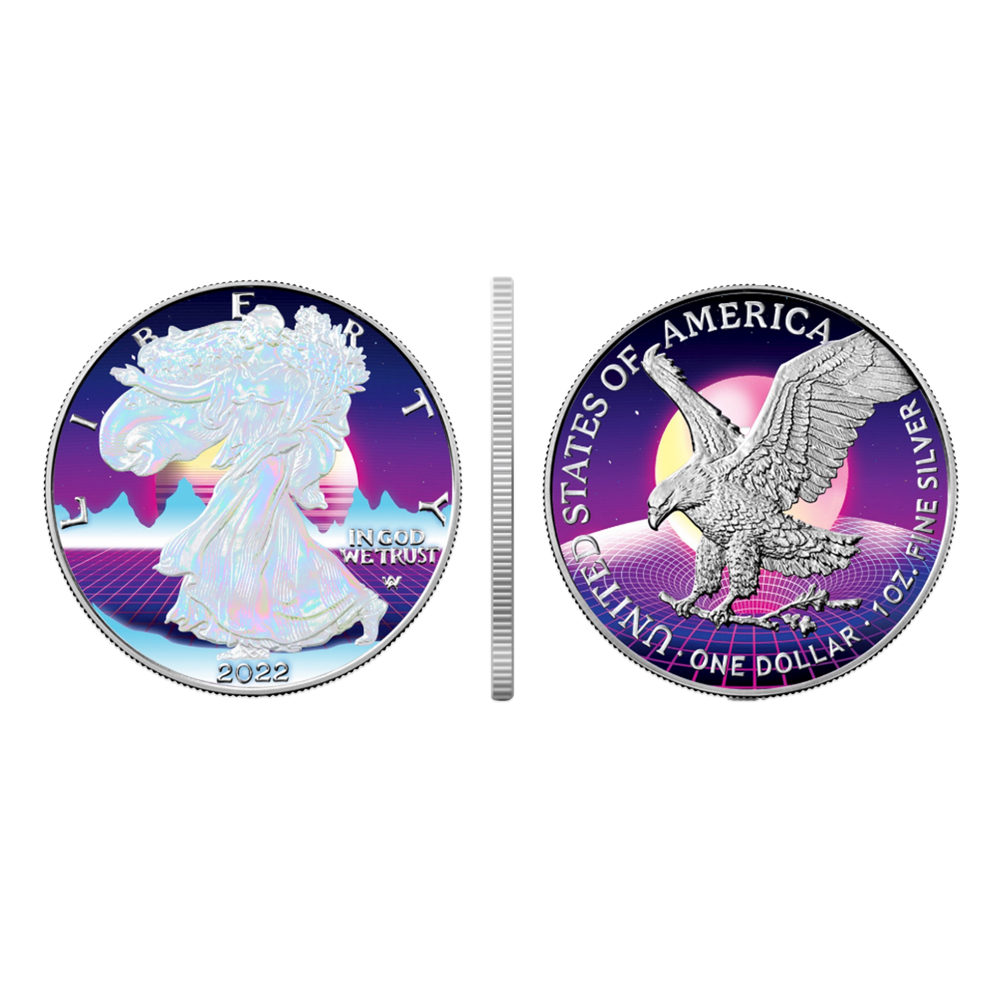 PREORDER: 2022 Vapor Wave Silver Eagle - Icon Mint