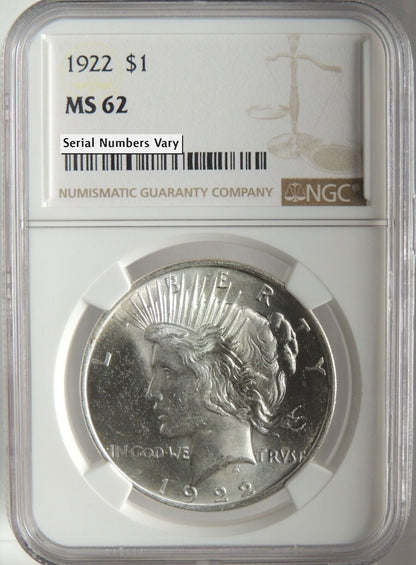 1923 Peace Dollar- NGC MS62