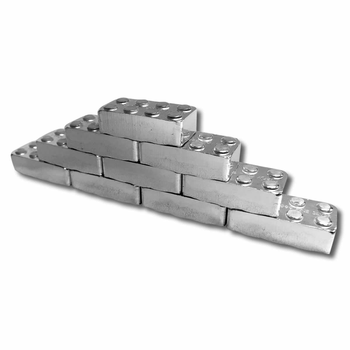 Silver Building Block 1 oz Silver - Pack of 12
