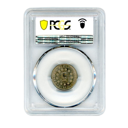 1876 Shield Nickel PCGS AU58