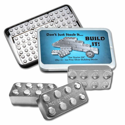 Silver Building Block 1 oz Silver - Pack of 12