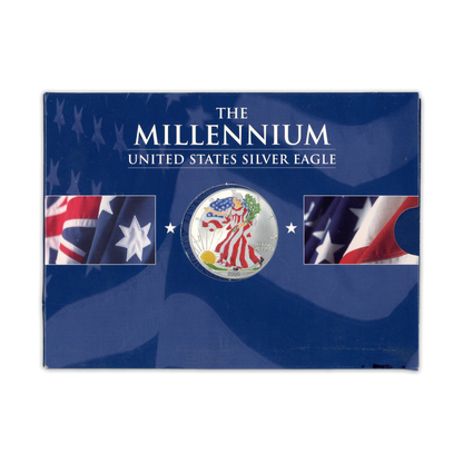 2000 Millennium Silver Eagle - Colorized