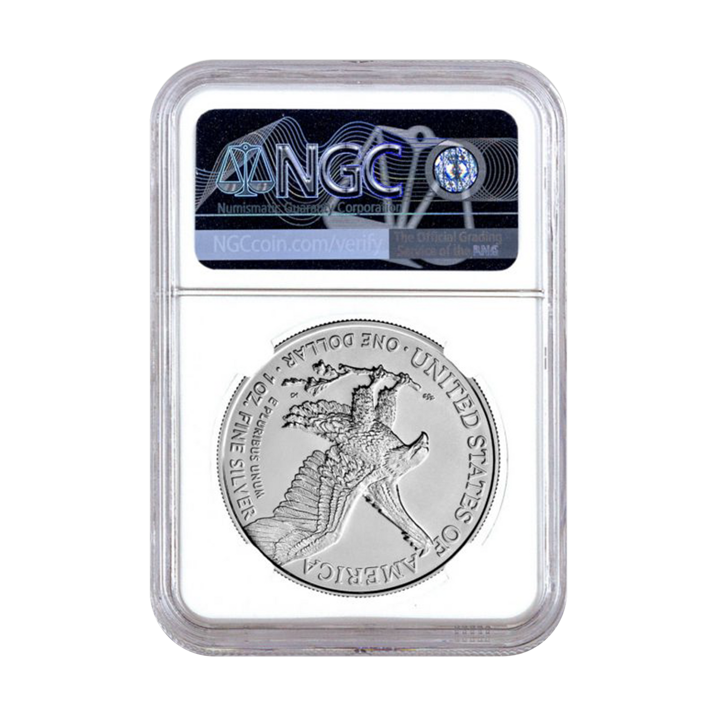2022 Silver Eagle In God We Trust Label - NGC MS70 Early Release
