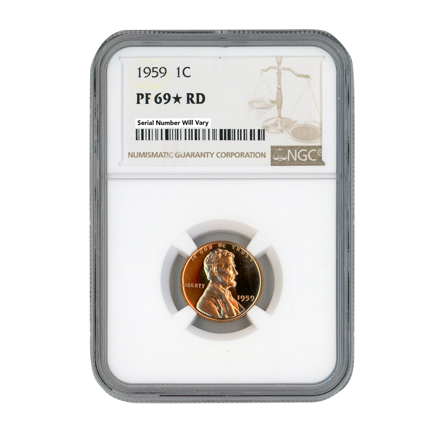 1959 Lincoln Cent - NGC PF69 Star RD