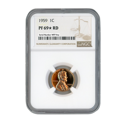 1959 Lincoln Cent - NGC PF69 Star RD