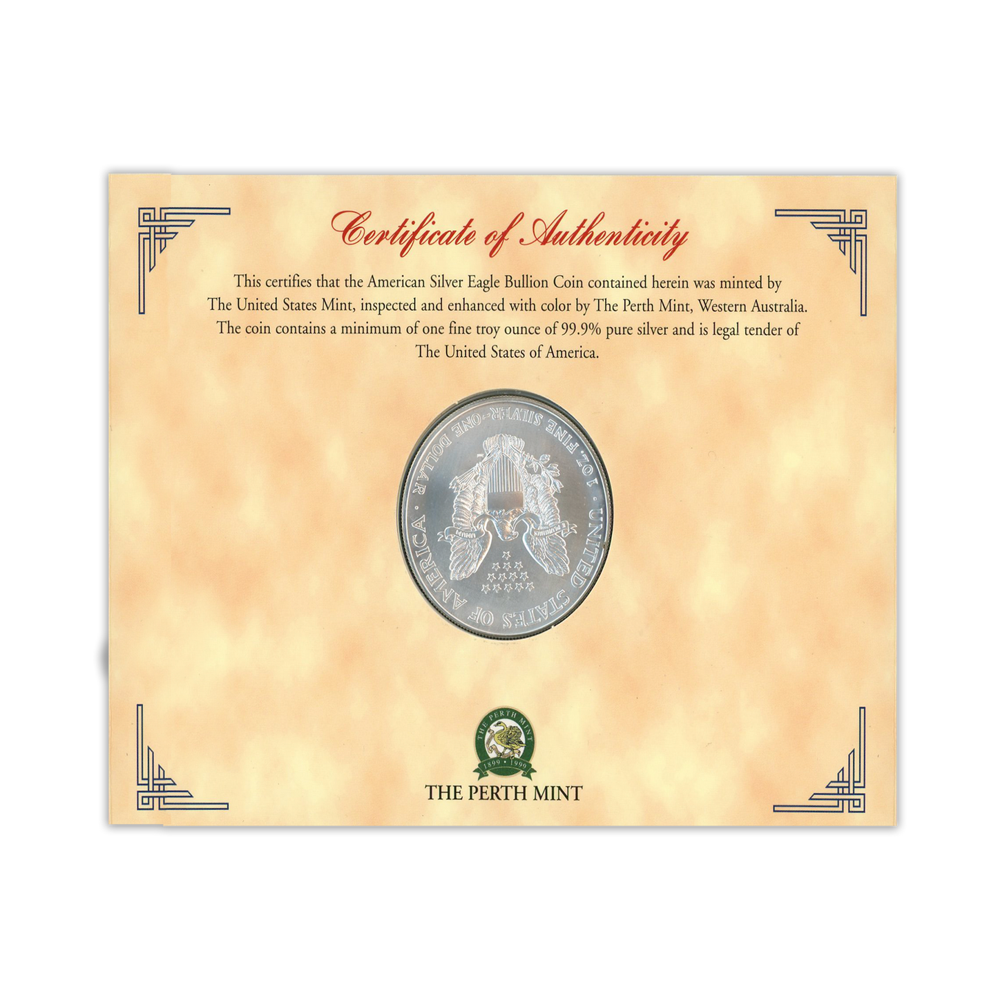 2000 Millennium Silver Eagle - Colorized