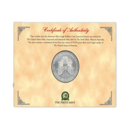 2000 Millennium Silver Eagle - Colorized