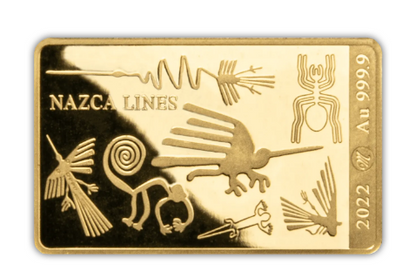 2022 Solomon Mysteries of World History - Nazca Lines Gold Prooflike