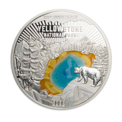 2022 150 gram Barbados Yellowstone National Park Silver